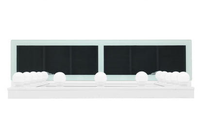 Ella - Vanity Set With Storage Stool - White