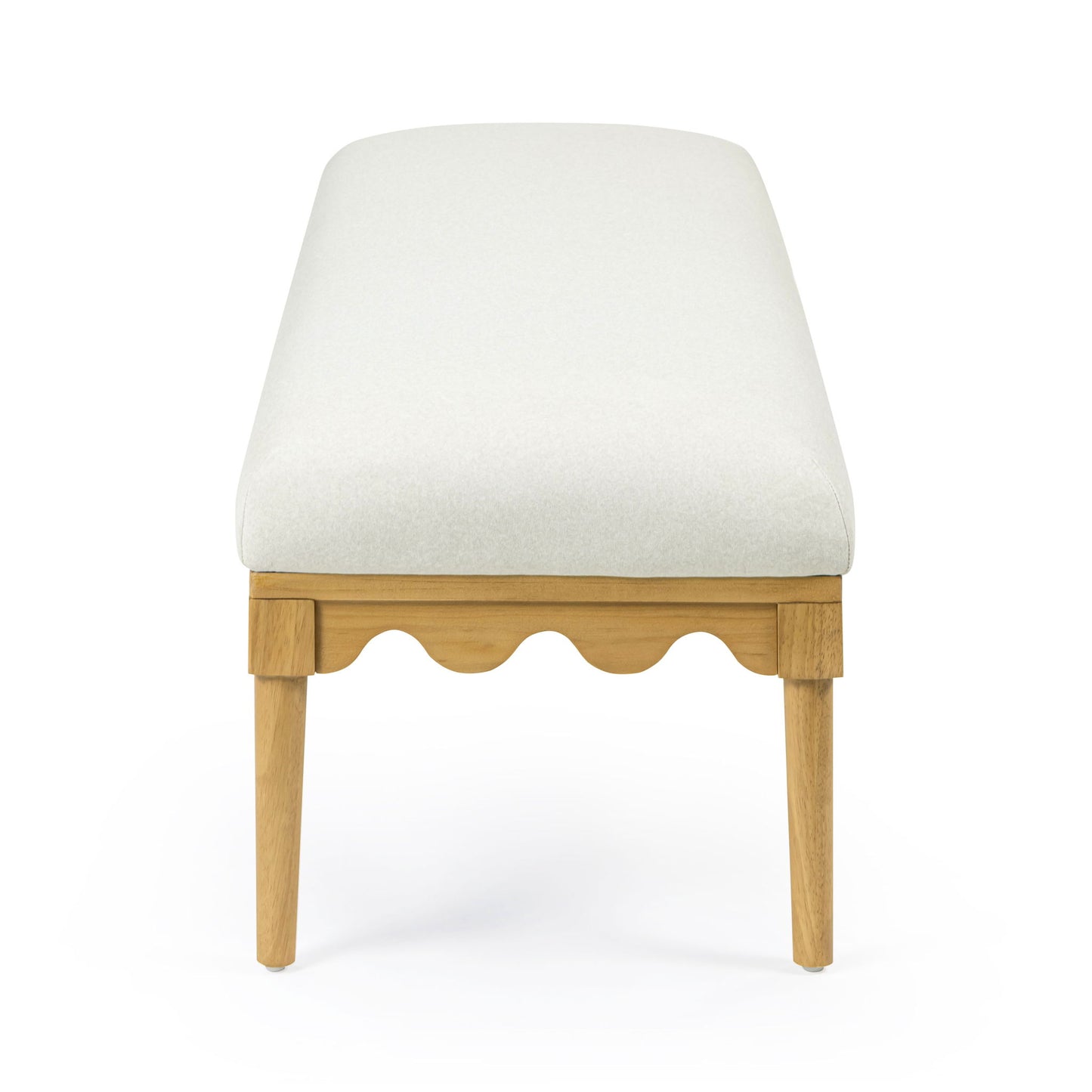 Oodle - Vegan Mohair Bench, Natural Ash Legs