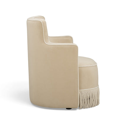 Passe - Tasseled Swivel Chair