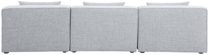 Cube - Linen Modular 3 Seat Armless Sofa