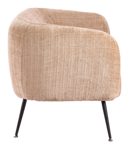 Racine - Loveseat - Linen Beige / Brown