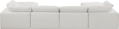 Comfy - 6 Piece Linen Modular Double Chaise Sectional
