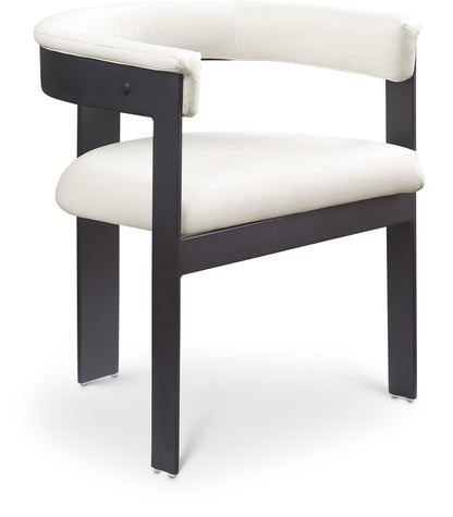 Romeo - Faux Leather Dining Chair With Black Base (Set of 2)
