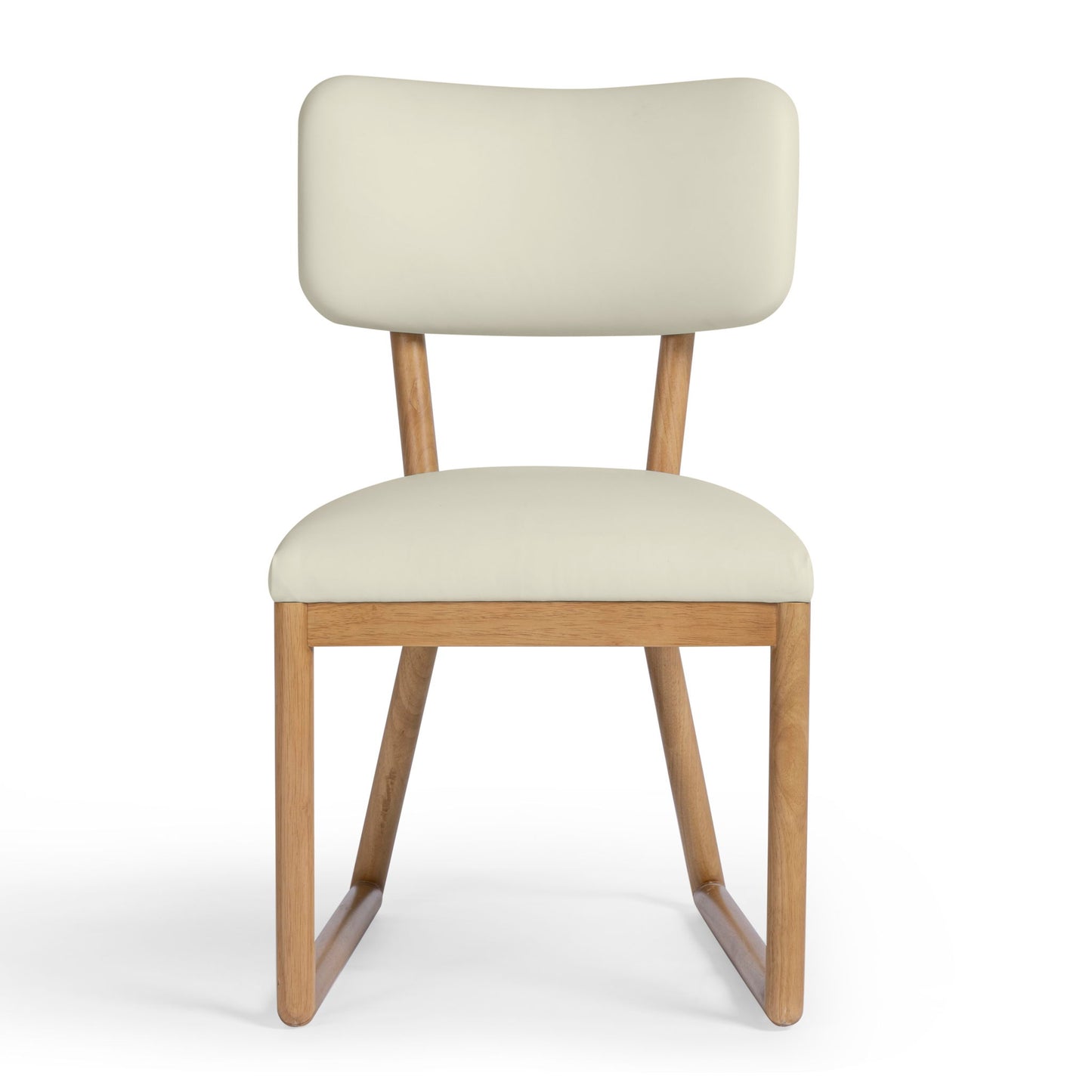 Bobbie - Vegan Leather Dining Chair - Cream