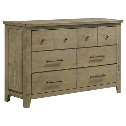 Hazlewood - 6-Drawer Bedroom Dresser Cabinet - Vineyard Oak