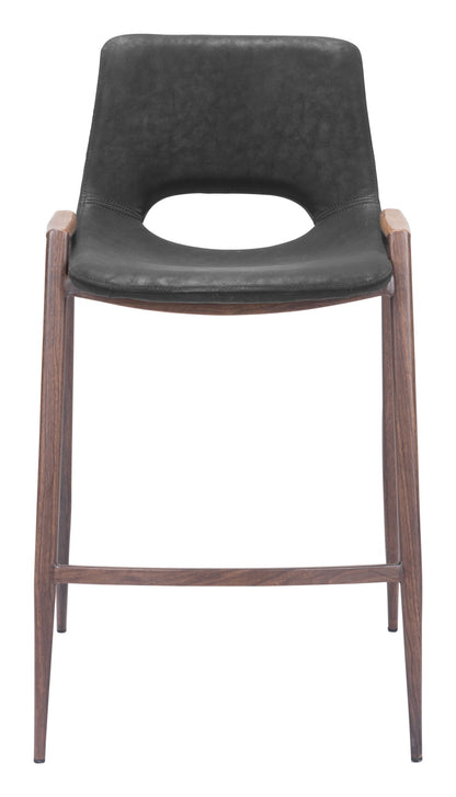 Desi - Counter Stool With Walnut Legs (Set of 2)