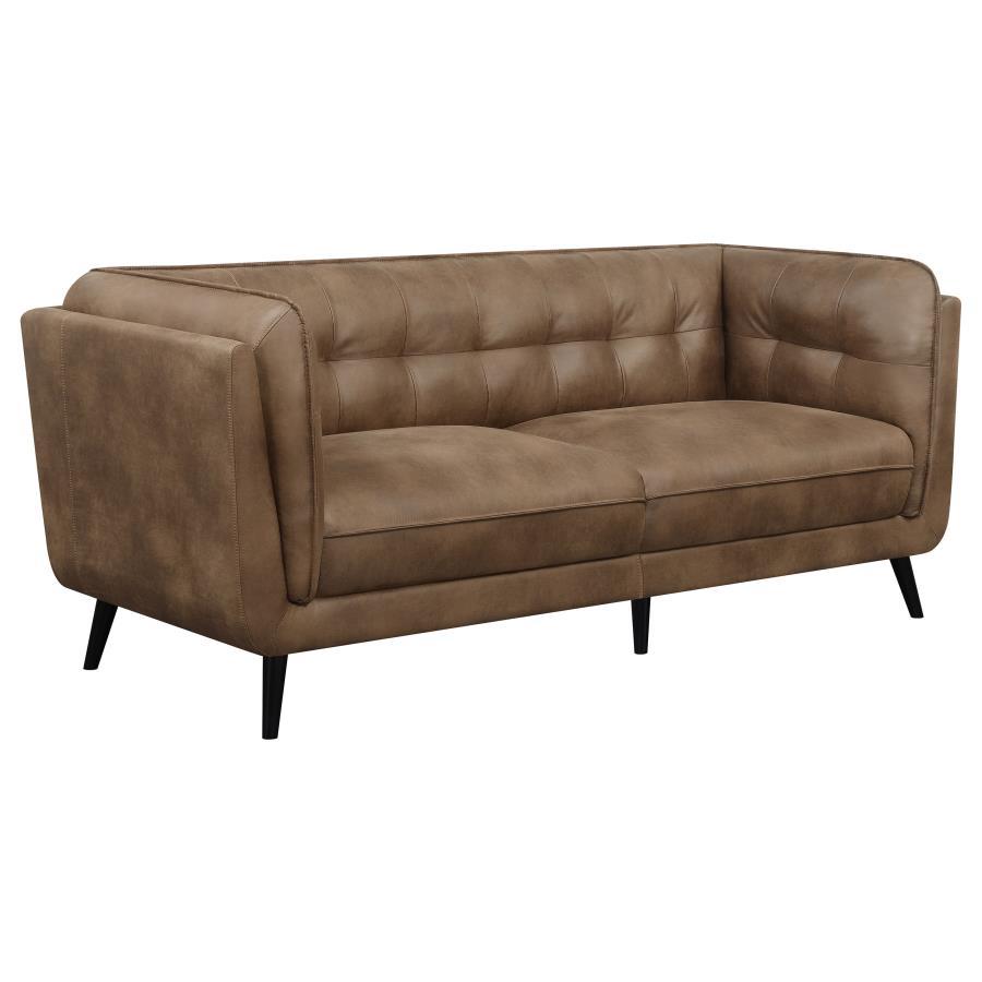 Thatcher - Upholstered Tuxedo Arm Sofa Set