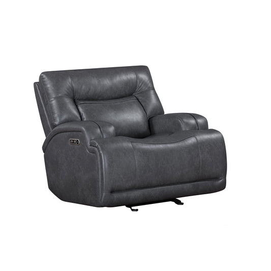 Titan - Glider Recliner With Power Headrest & Footrest - Gray