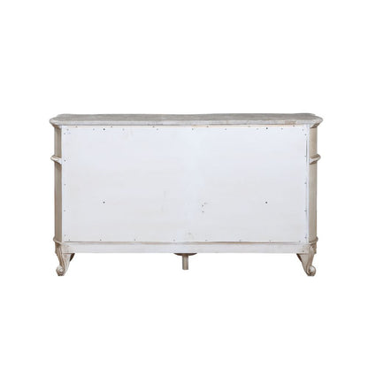 Gorsedd - Dresser With Marble Top - Marble Top & Golden Ivory