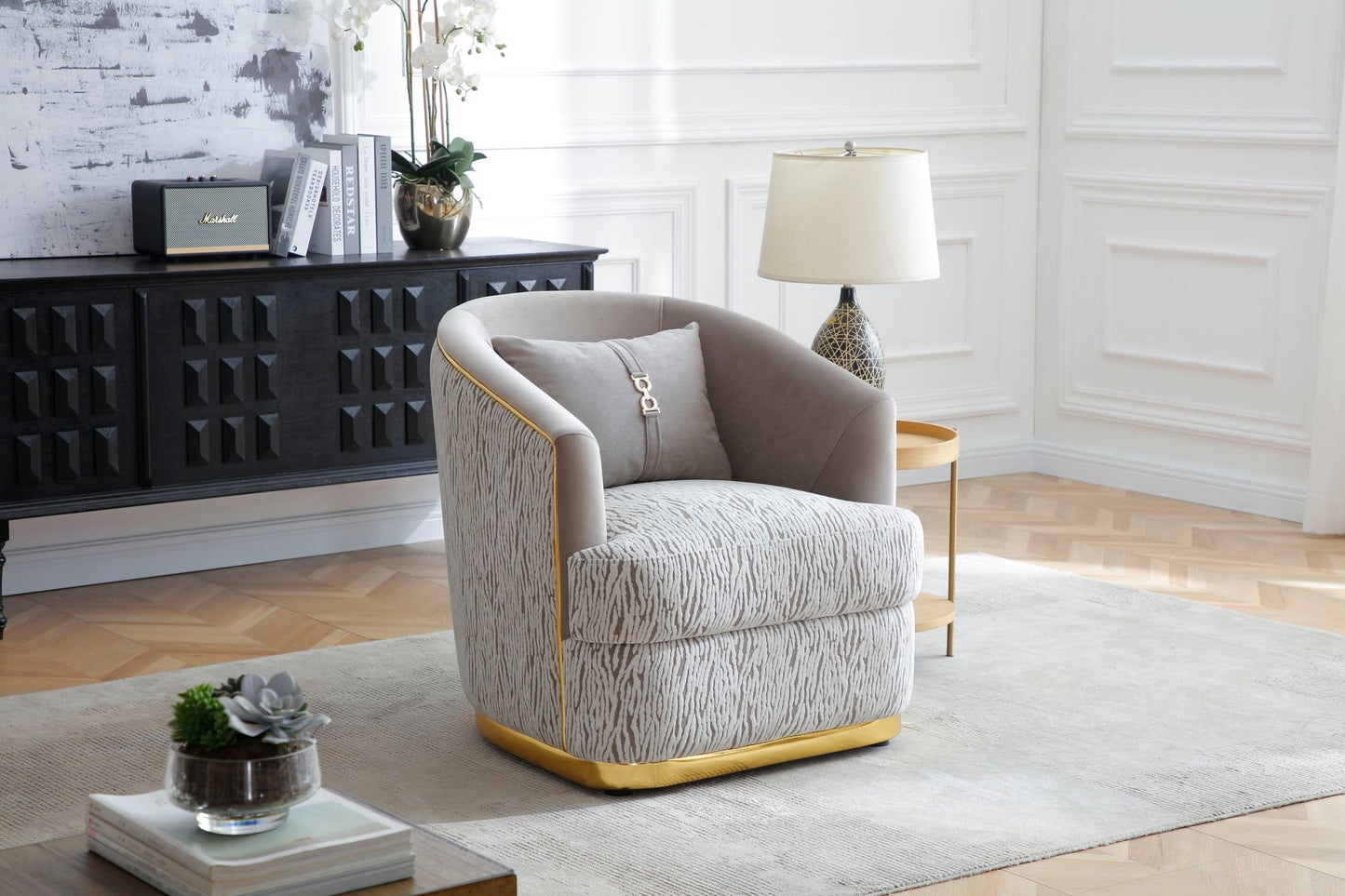 Lexington - Chair - Brown / Light Beige