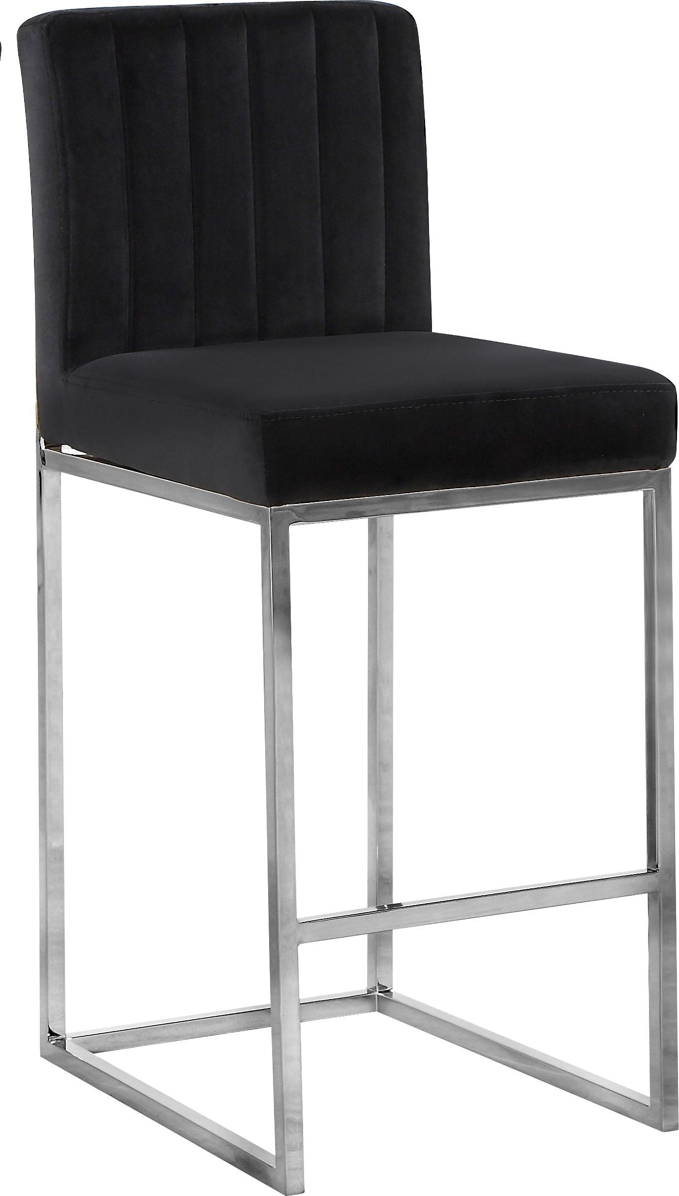 Giselle - Stool with Chrome Legs