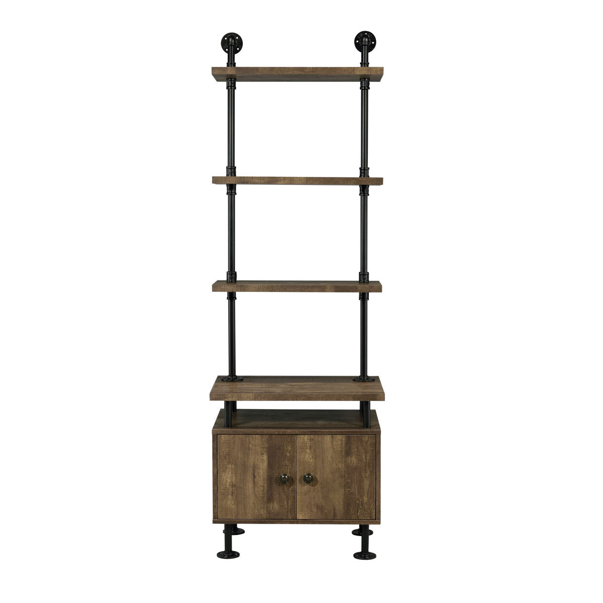 Ensata II - Side Pier - Rustic Oak & Black Finish