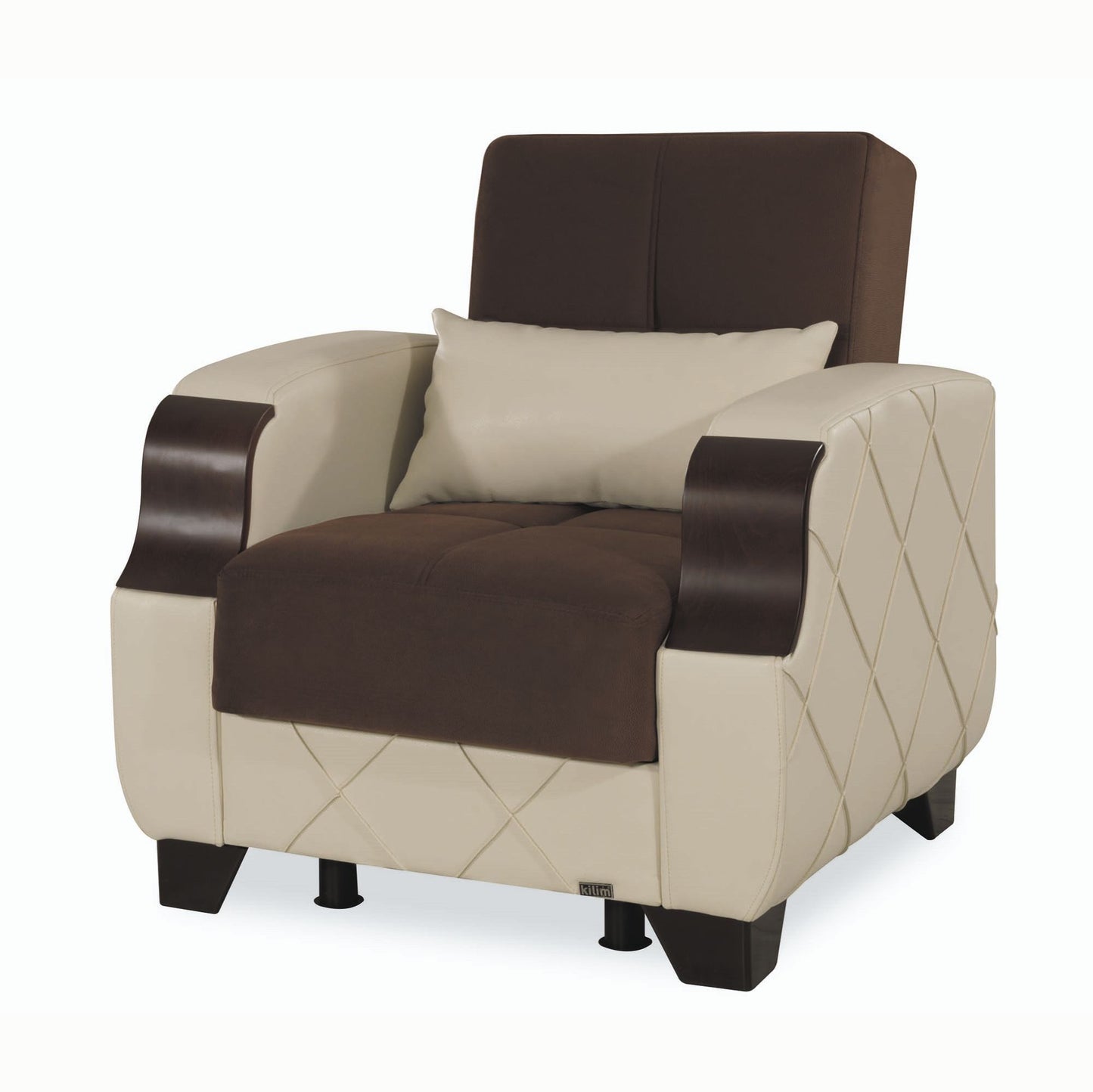 Ottomanson Molina - Upholstered Convertible Armchair With Storage
