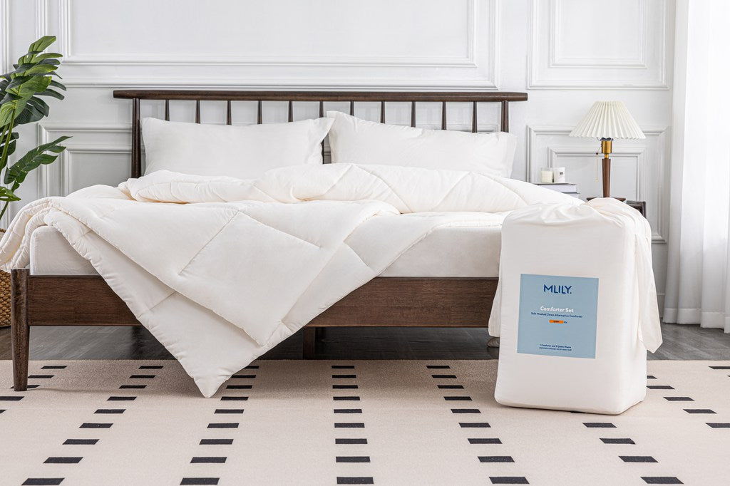 MLILY Soft Washed Down Alternative Comforter Set