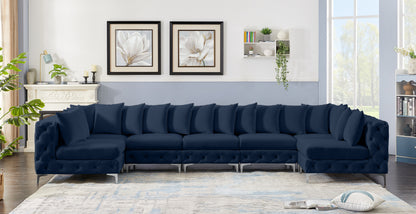 Tremblay - Modular Sectional 7 Piece - Navy - Fabric