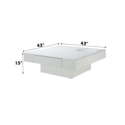 Khaim - Coffee Table - White High Gloss