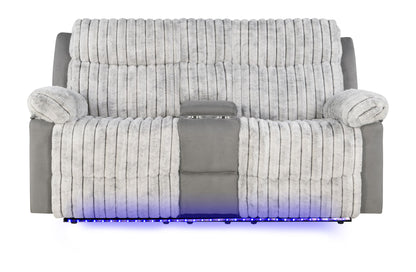 Plush - Reclining Loveseat - Gray