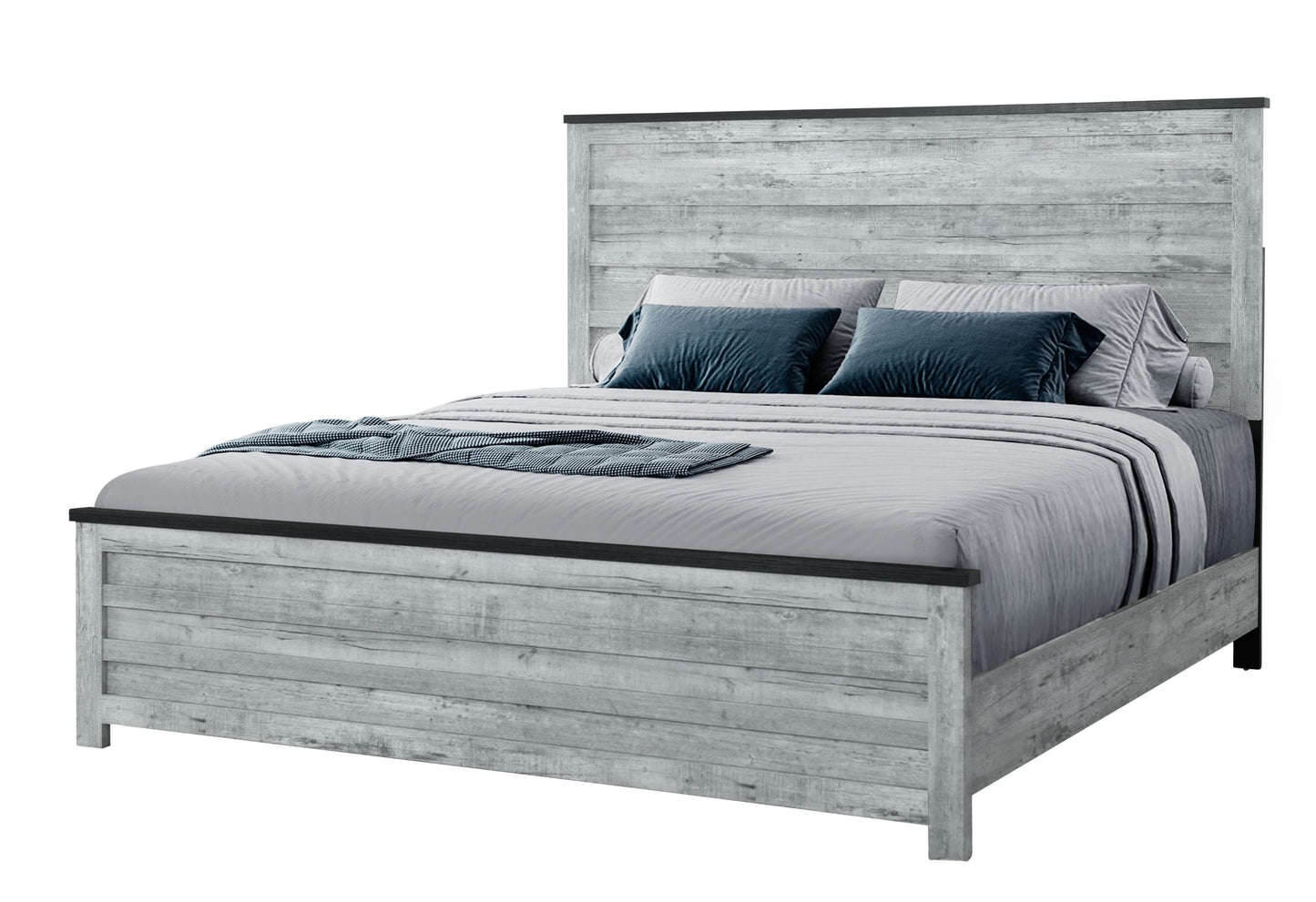 Ozark - 5 Piece Queen Bedroom Set - Gray Wash