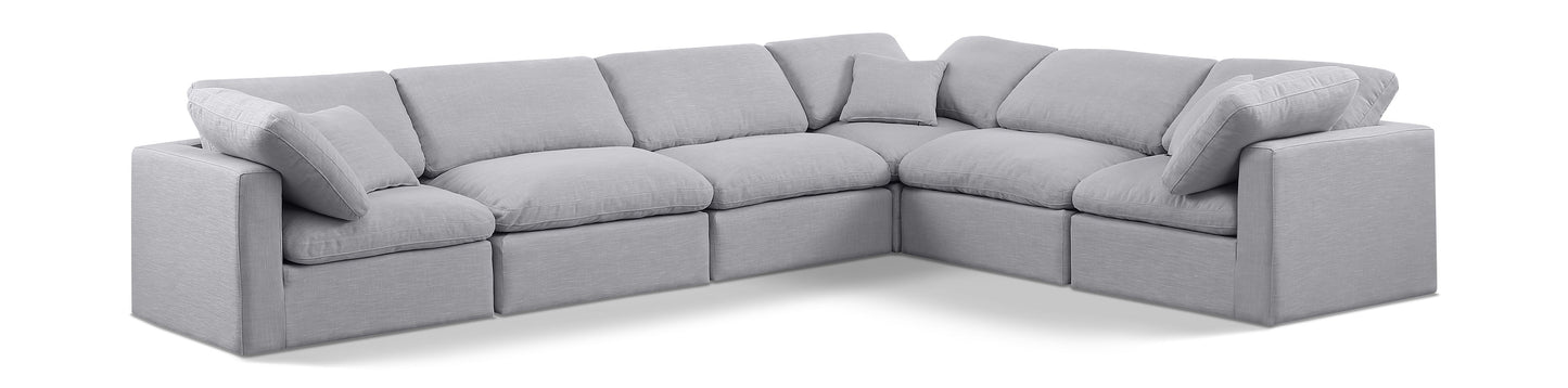 Indulge - Linen 6 Piece Modular Corner Sectional