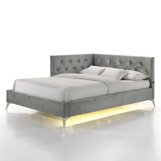 Amberley - Full Upholstered Corner Bed With LED And USB