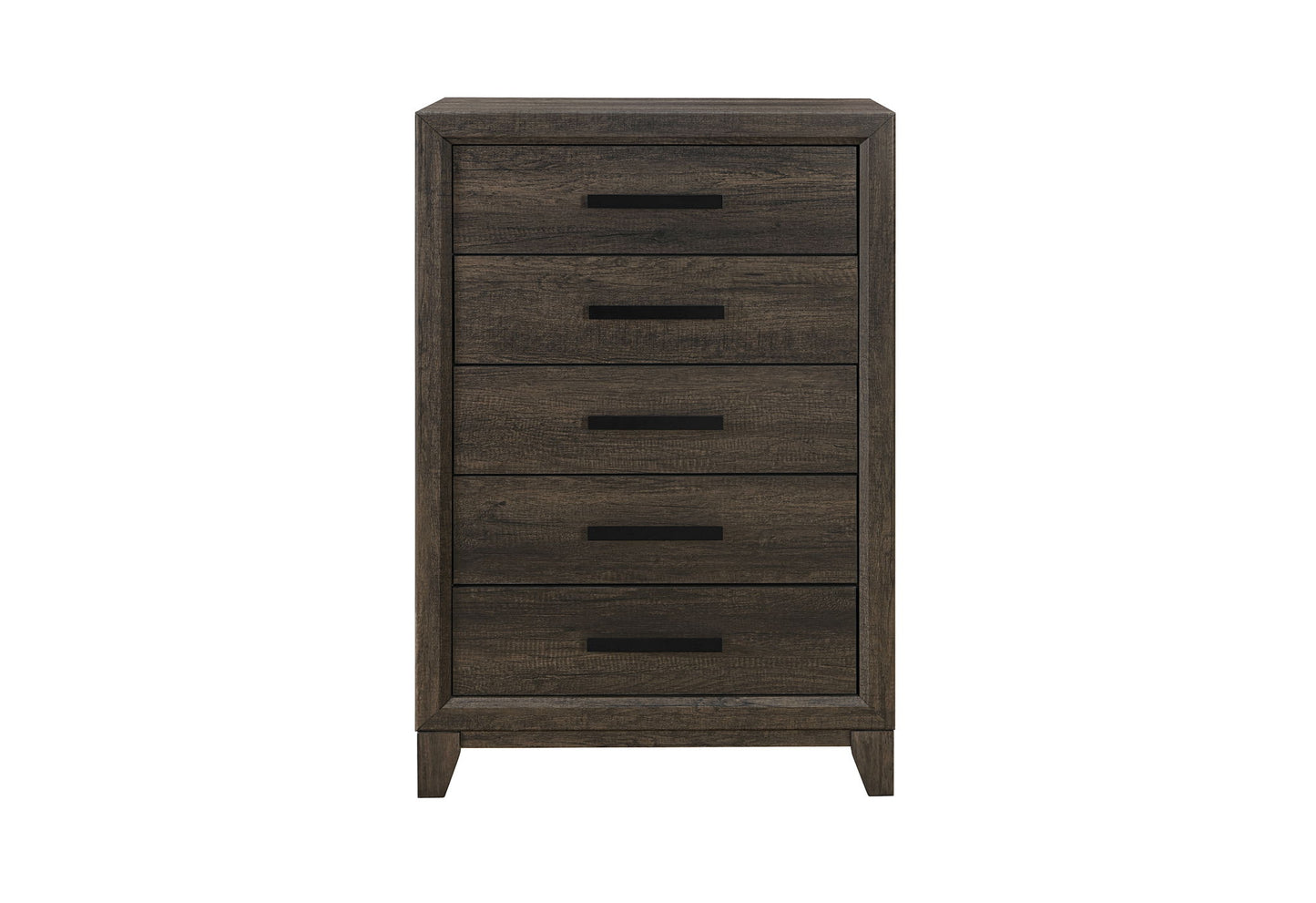 Harmony - 5 Piece Full Bedroom Set (Bed, Dresser & Mirror, Nightstand, Chest) - Dark Brown