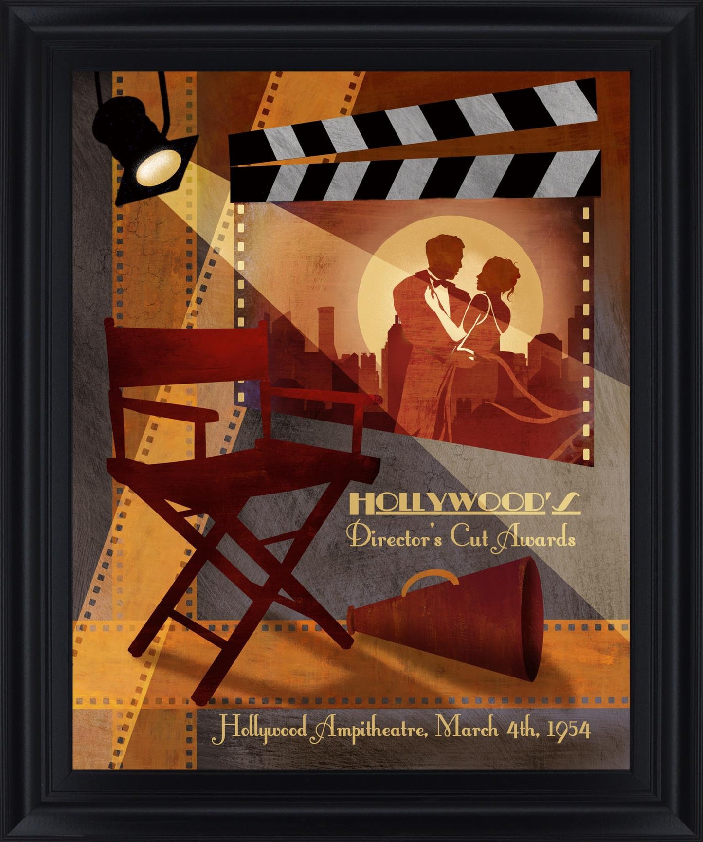 Sunset Spotlight - 28" x 34" Framed Wall Art - Orange