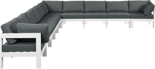 Nizuc - Outdoor Patio Modular Sectional - Grey - Modern & Contemporary