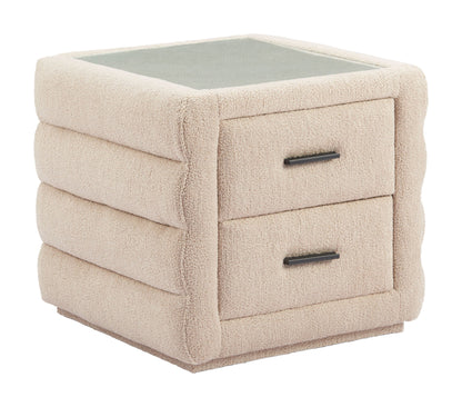 Soffice - Nightstand - Beige