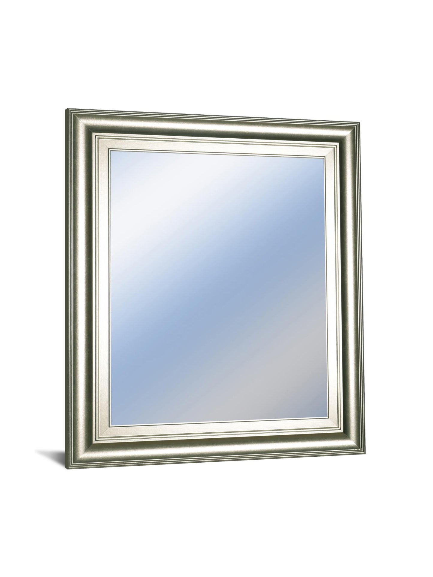 22x26 Decorative Framed Wall Mirror By Classy Art Promotional Mirror Frame #42 - Pearl Silver