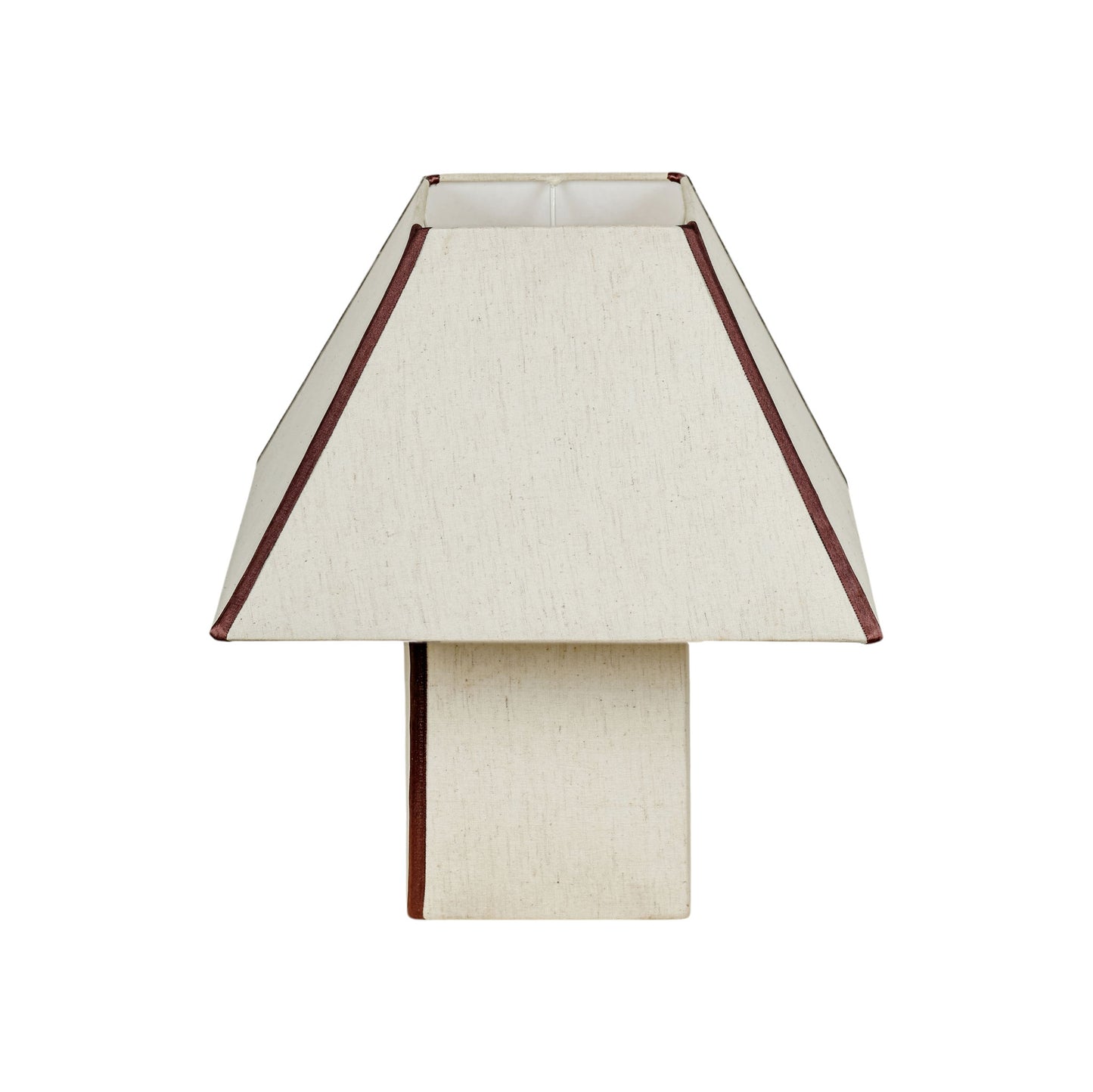 Josephine - Pyramid Table Lamp - Chocolate Brown