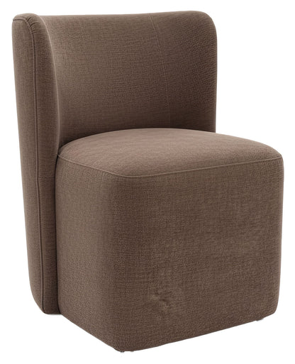 Bambun - Dining Chair With Wheels - Brown