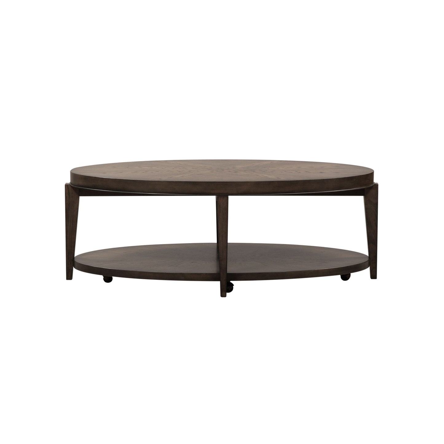 Penton - Oval Cocktail Table - Dark Brown