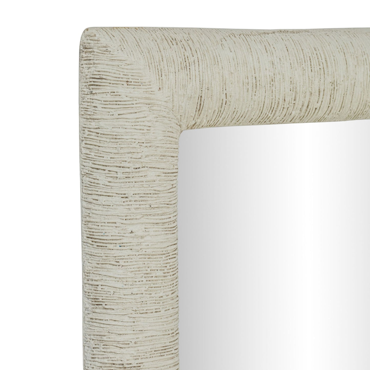 Orpheus - 34" x 47" Ribbed Rectangular Wall Mirror - Faux Stone