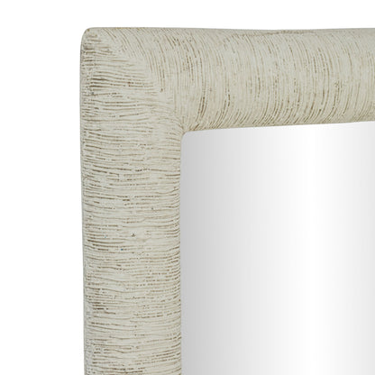 Orpheus - 34" x 47" Ribbed Rectangular Wall Mirror - Faux Stone