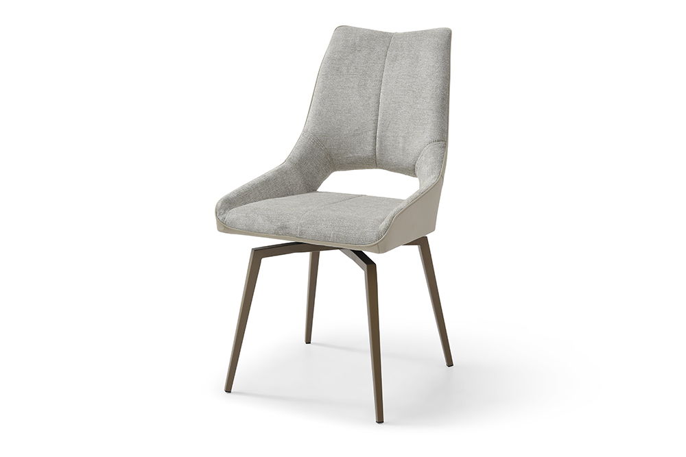 1239 - Swivel Chair - Beige / Champagne