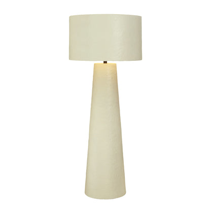 Yala - Papier Mache Floor Lamp - Cream