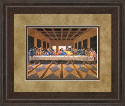 Last Supper (African American) - Framed Print Wall Art - Light Brown