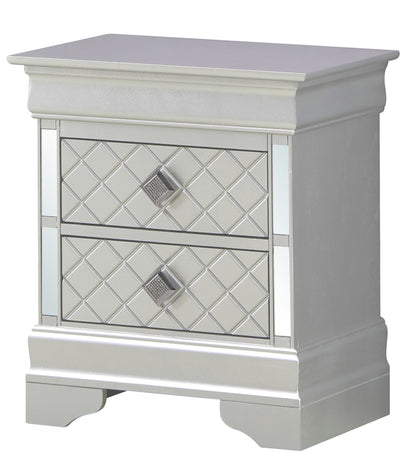 Verona - 24" Nightstand - Silver Champagne