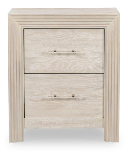 Horizons - 2 Drawers Nightstand - Soft Taupe