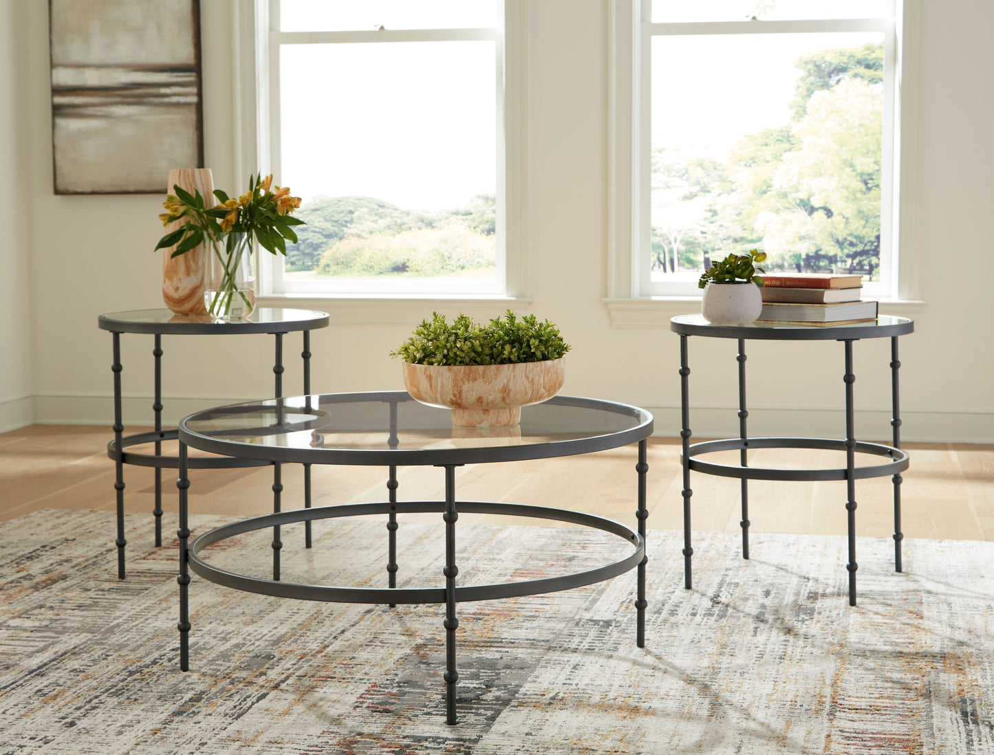 Kellyco - Gunmetal - Occasional Table Set (Set of 3)