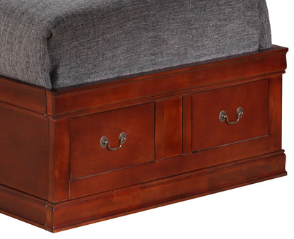 Glory Furniture - Louis Phillipe - Bookcase Storage Bed