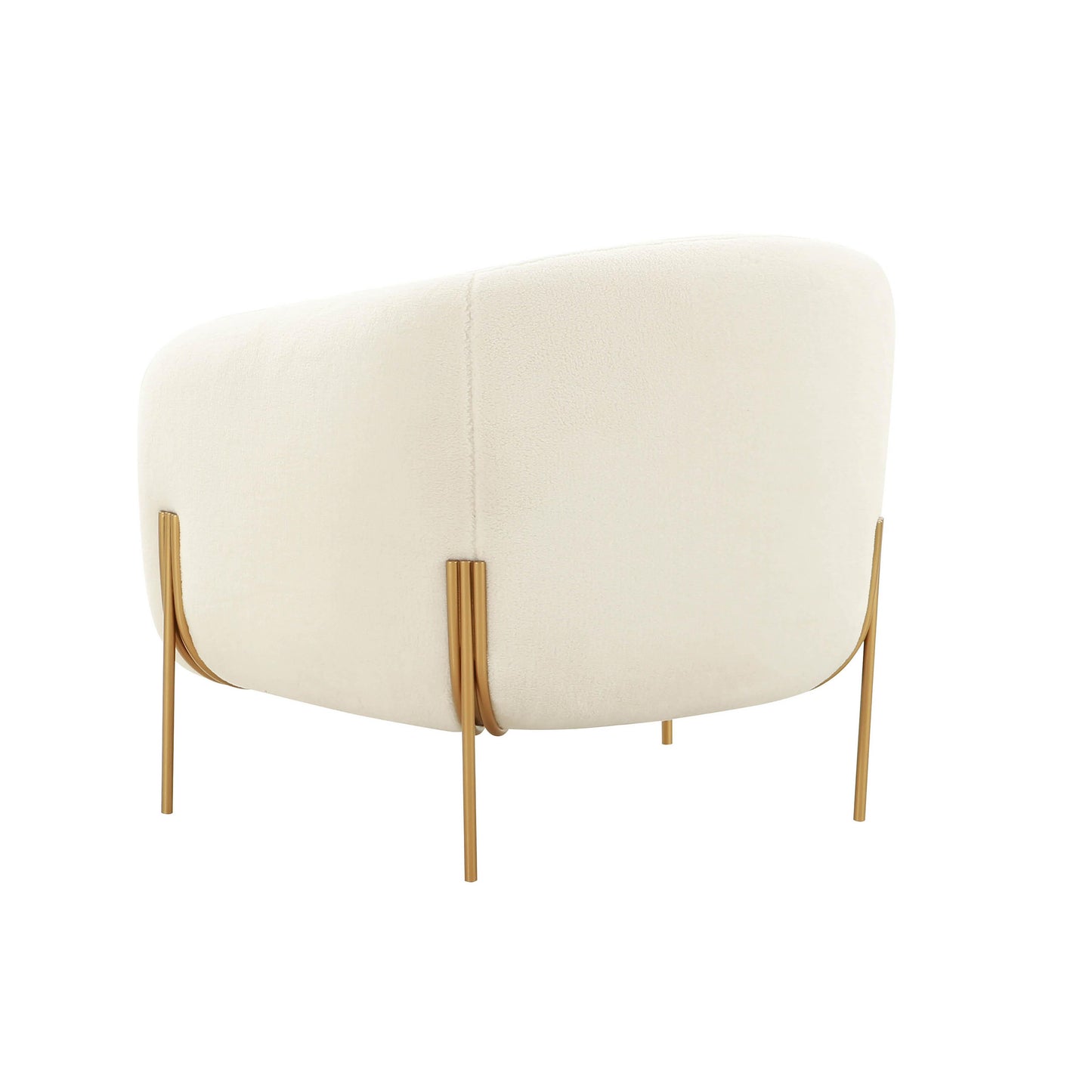 Kandra - Shearling Accent Chair - Cream