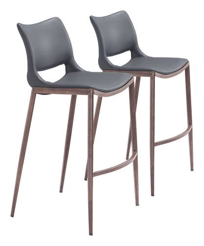 Ace - Bar Chair (Set of 2) - Walnut Legs