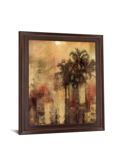 Sunlit Palm Whisper - 28" x 34" Framed Wall Art