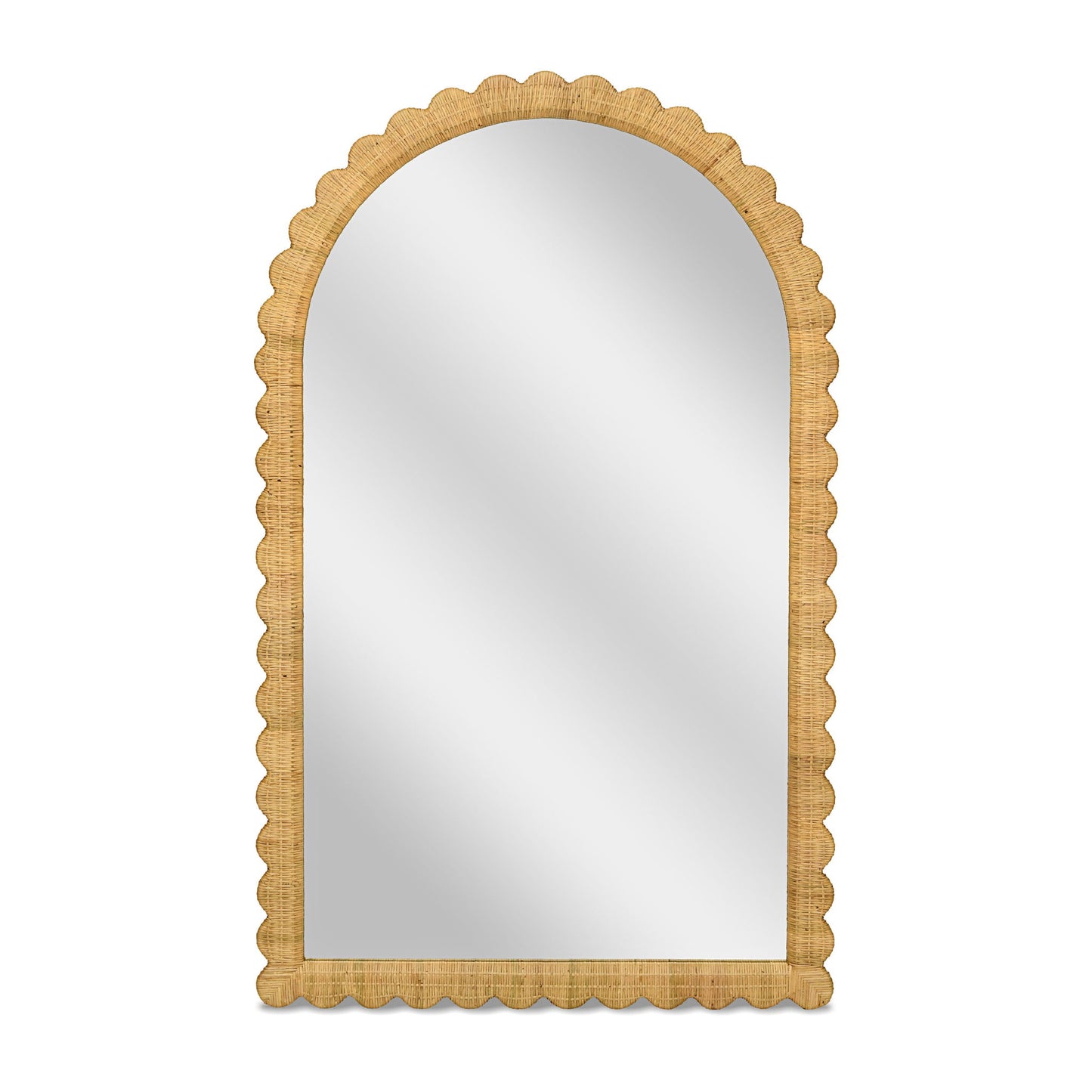 Bama - Rattan Arched Wall Mirror - Natural