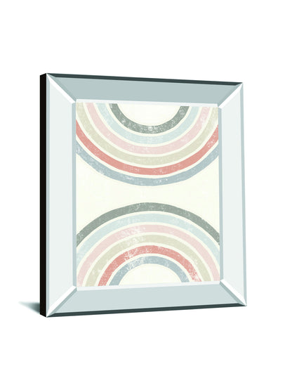 Over The Rainbow I By Moira Hershey - Mirror Framed Print Wall Art - White