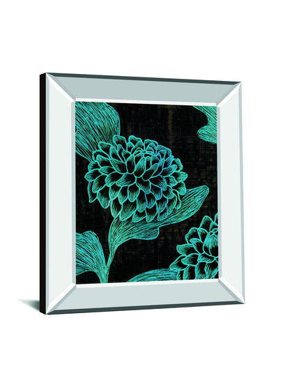 Boudoir II By Maja - Mirror Framed Print Wall Art - Blue