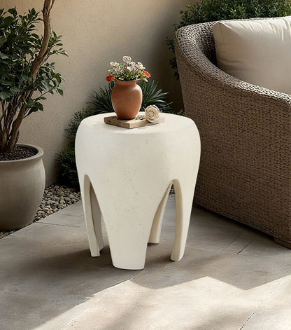 Moxie - Concrete And Fiberglass Indoor / Outdoor End Table