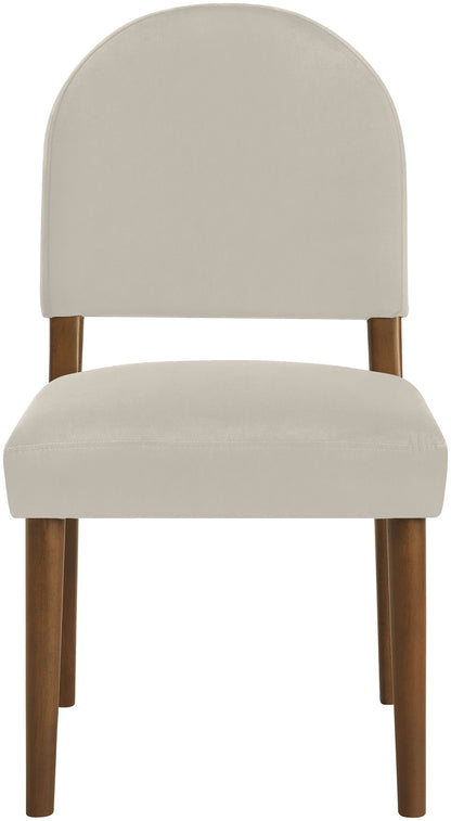 Varinelle - Velvet Dining Chair (Set of 2) - Walnut Frame