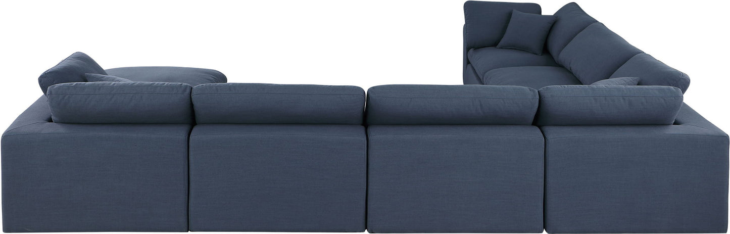 Comfy - 7 Piece Linen Modular Sectional With Chaise